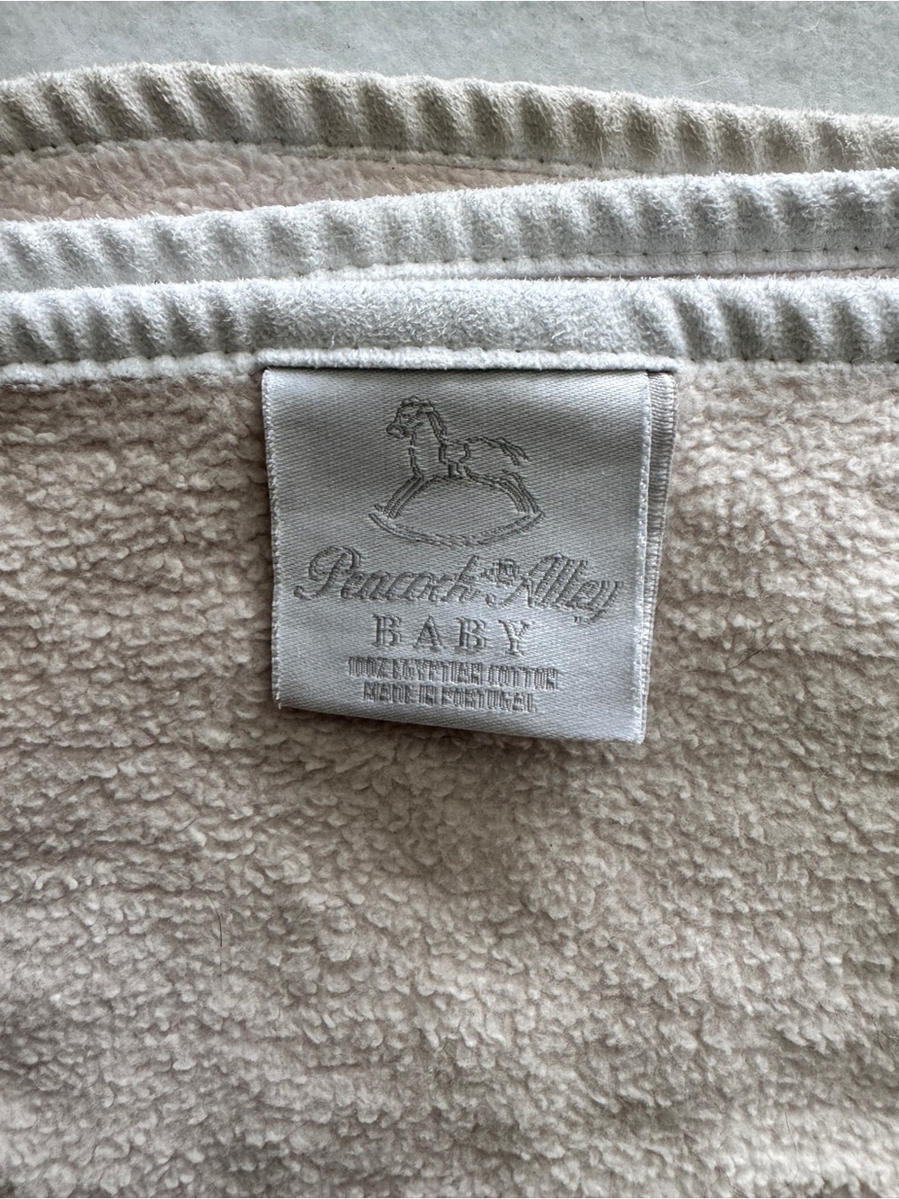 Vintage Peacock Alley Light pink Baby Blanket Lovey 100% Cotton